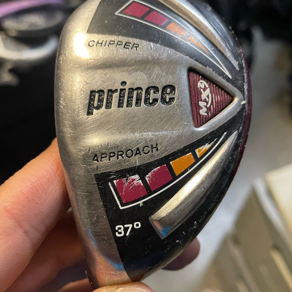 Prince Approach chipper hybrid in left hand 37 deg